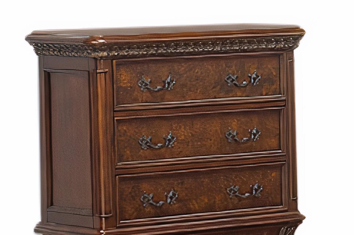 Cleopatra Traditional Style Chest in Cherry finish Wood - ATL FURNITURE