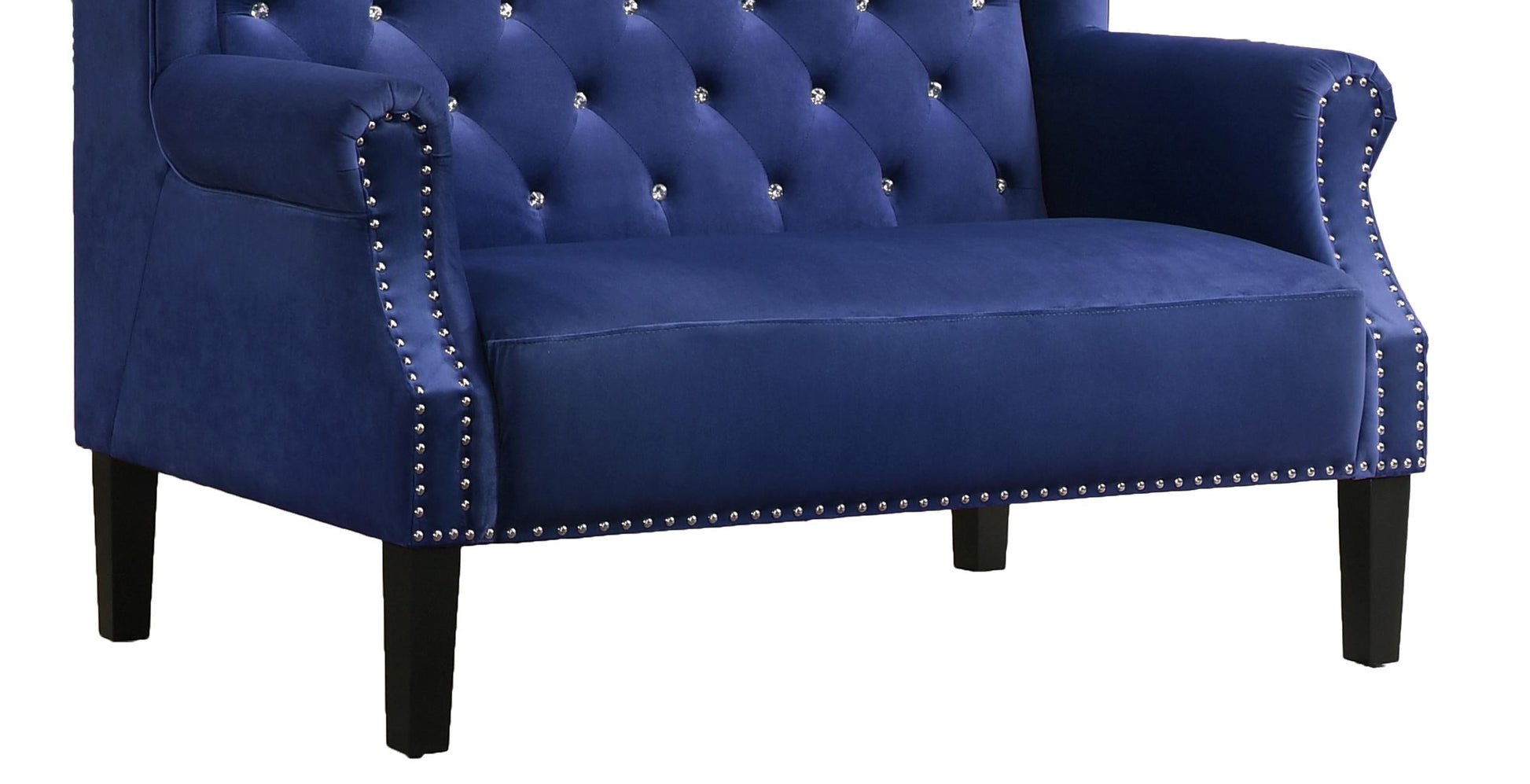 Lexi Transitional Style Blue Accent Chair - ATL FURNITURE