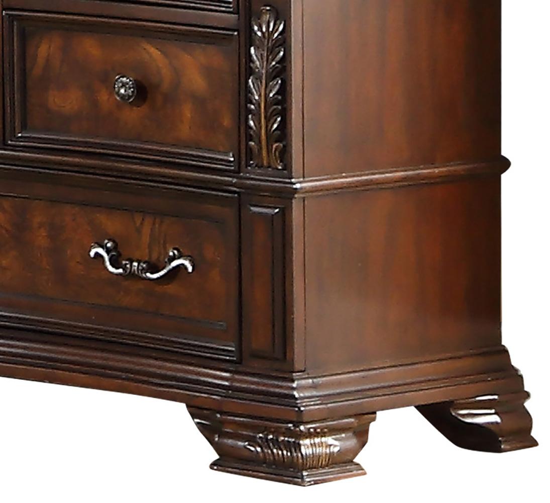 Santa Monica Traditional Style Dresser in Cherry finish Wood - ATL FURNITURE