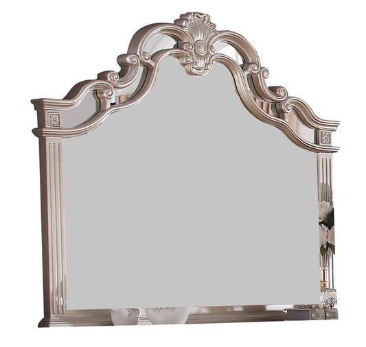 Sonia Contemporary Style Mirror in Beige finish Wood - ATL FURNITURE