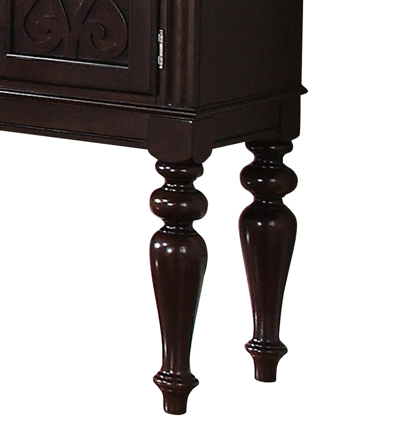 Zora Transitional Style Dining Server in Cherry finish Wood - ATL FURNITURE