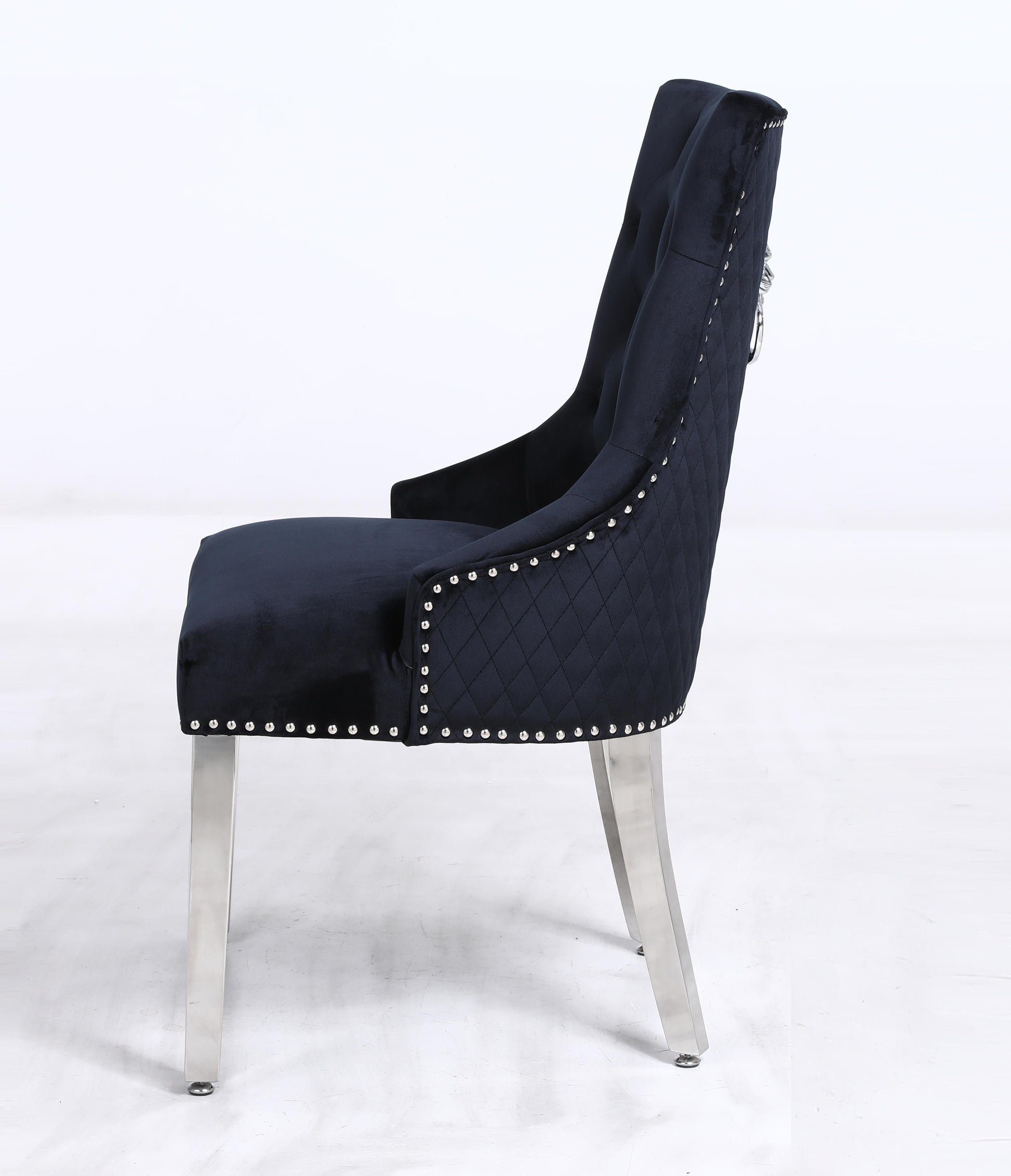 Leo Transitional Style Black Accent Chair - ATL FURNITURE