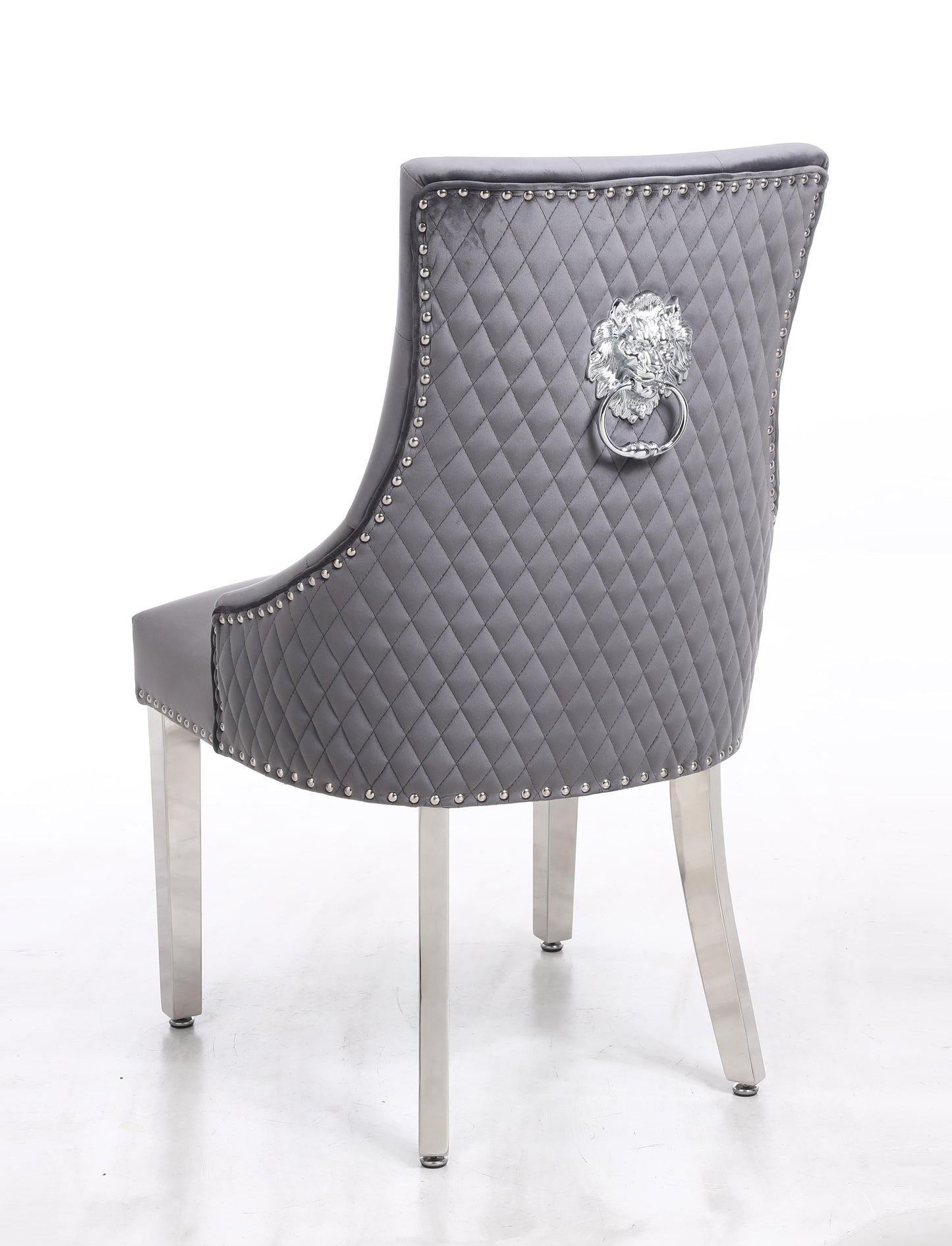 Leo Transitional Style Gray Accent Chair - ATL FURNITURE