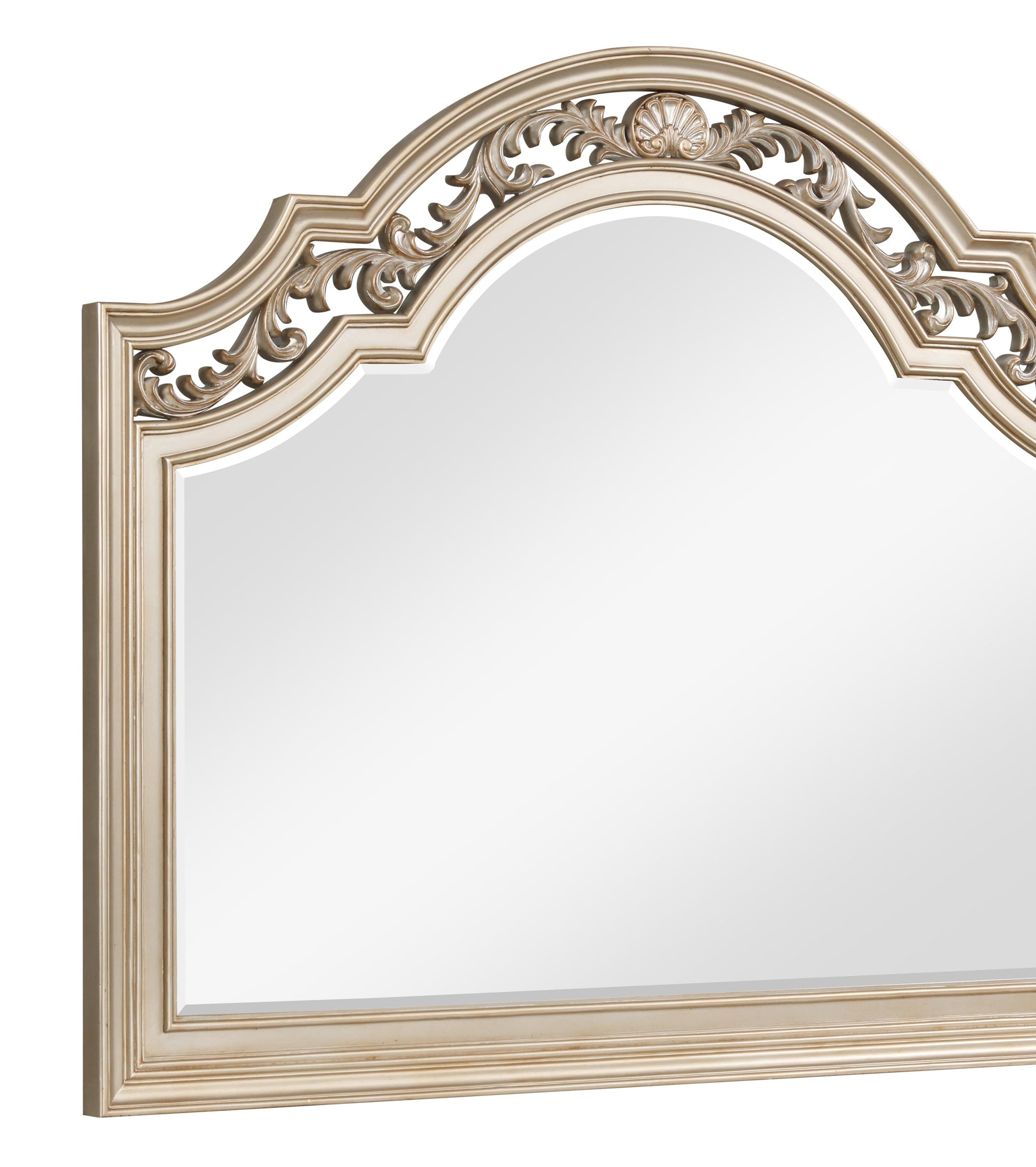 Valentina Traditional Style Mirror in Gold finish Wood - ATL FURNITURE