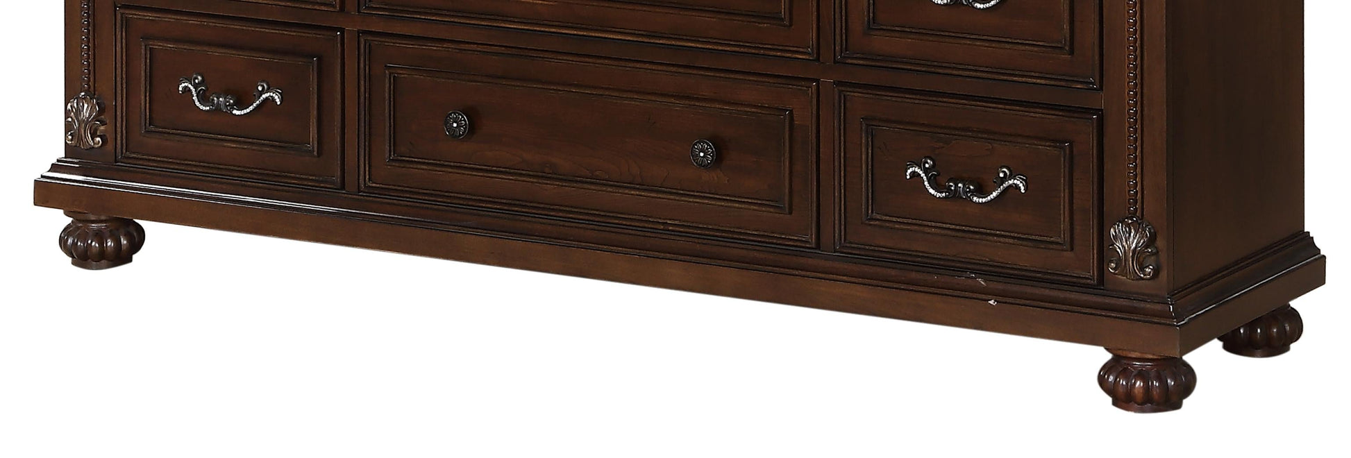 Destiny Traditional Style Dresser in Cherry finish Wood - ATL FURNITURE