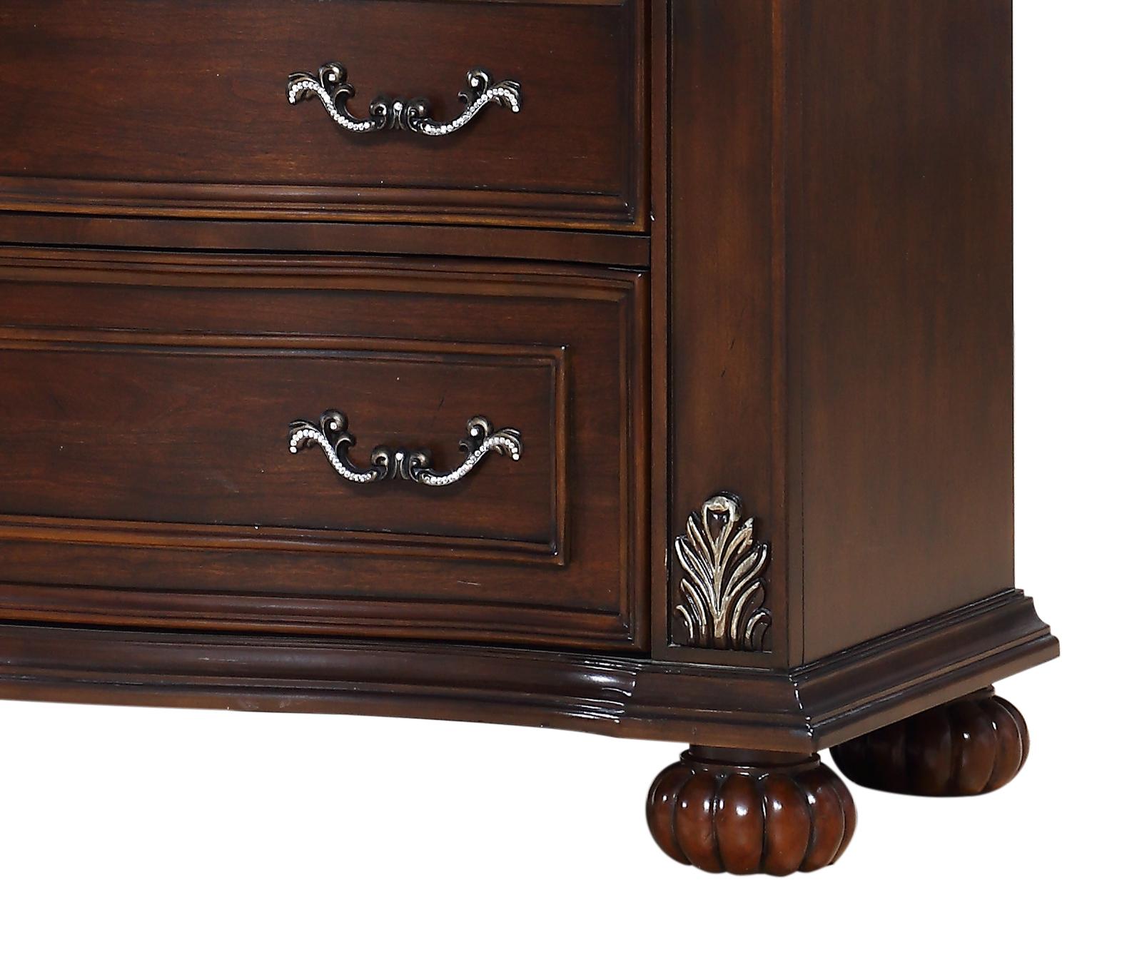 Rosanna Traditional Style Chest in Cherry finish Wood - ATL FURNITURE