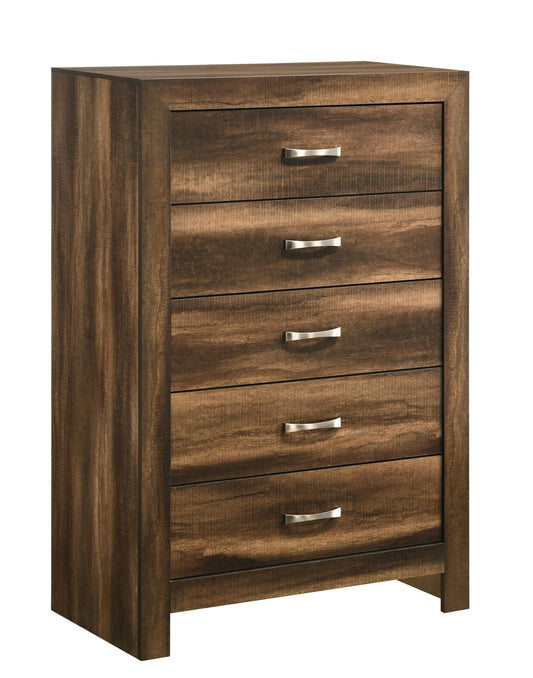 Yasmine Brown Modern Style Chest in Espresso finish Wood - ATL FURNITURE