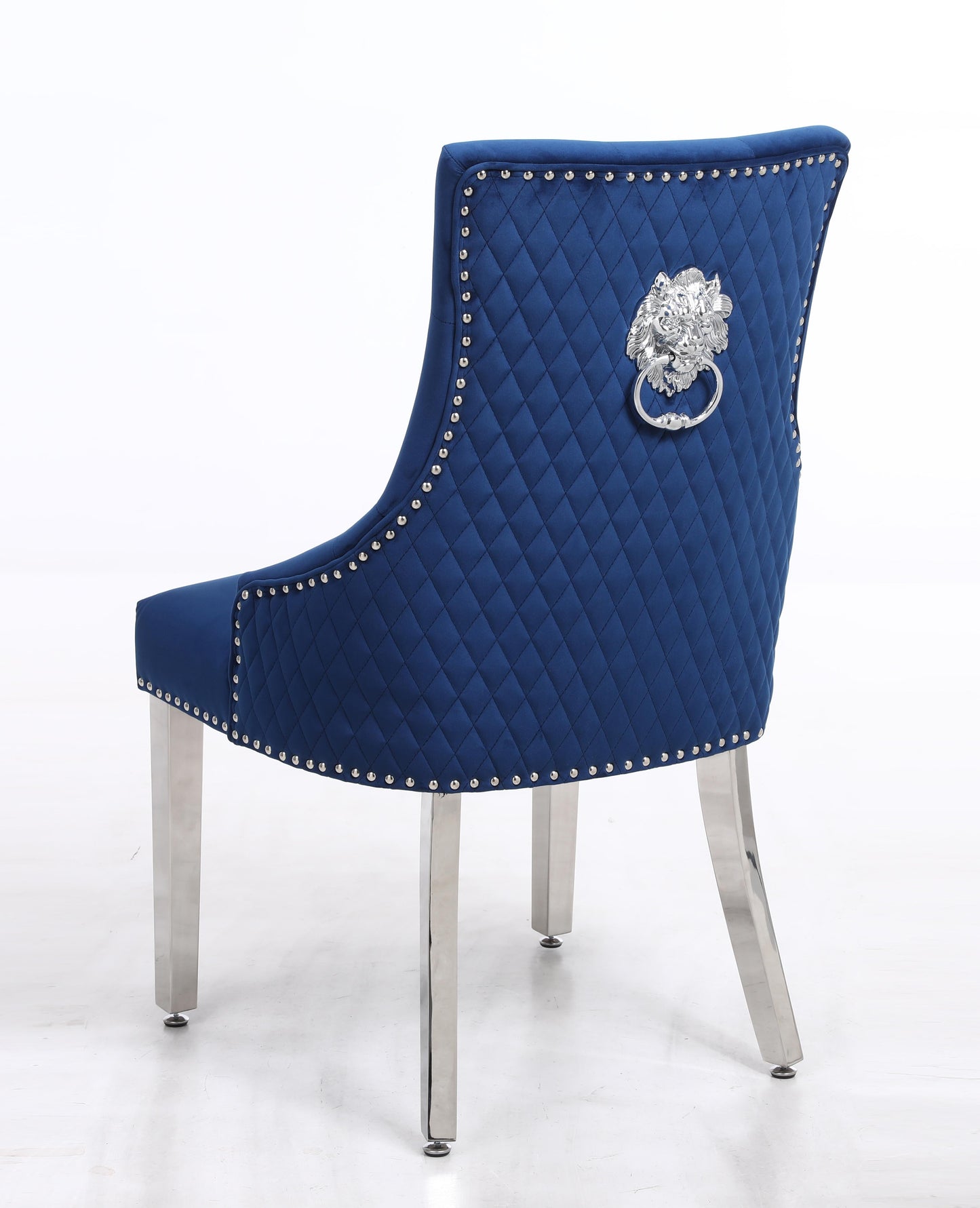 Leo Transitional Style Blue Accent Chair - ATL FURNITURE