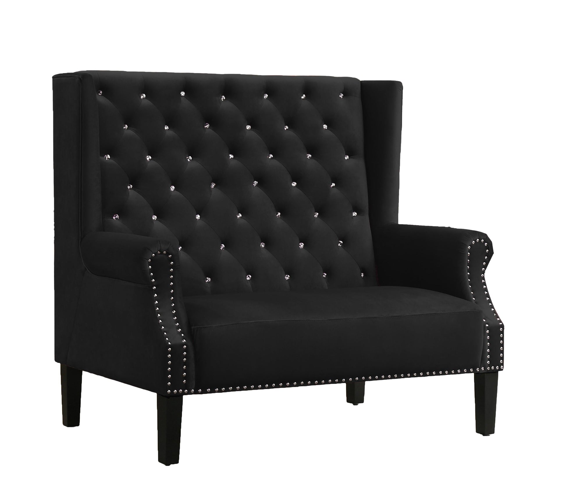 Lexi Transitional Style Black Accent Chair - ATL FURNITURE