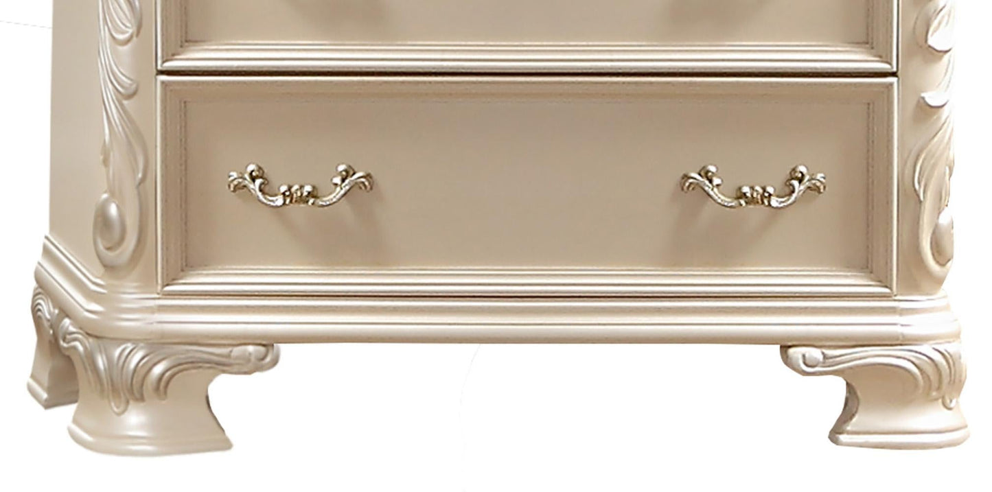Victoria Traditional Style Chest in Off-White finish Wood - ATL FURNITURE