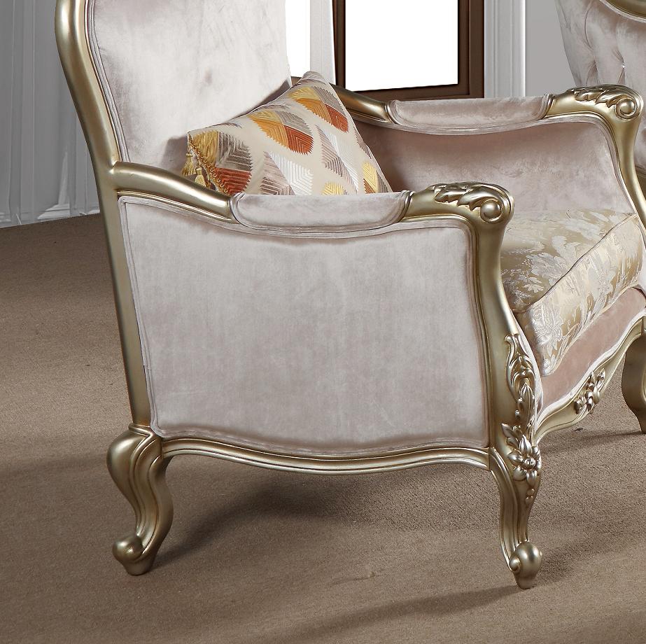 Diana Traditional Style Chair in Champagne finish Wood - ATL FURNITURE