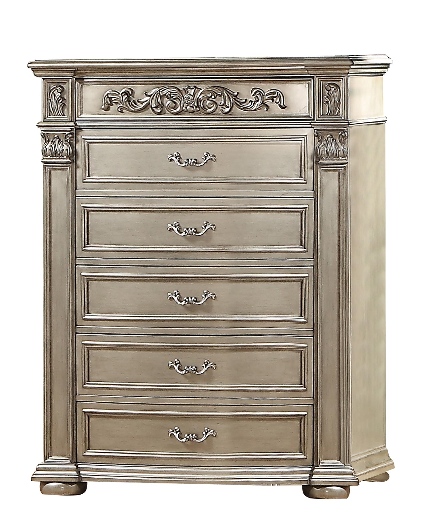 Platinum Traditional Style Chest in Gold finish Wood - ATL FURNITURE