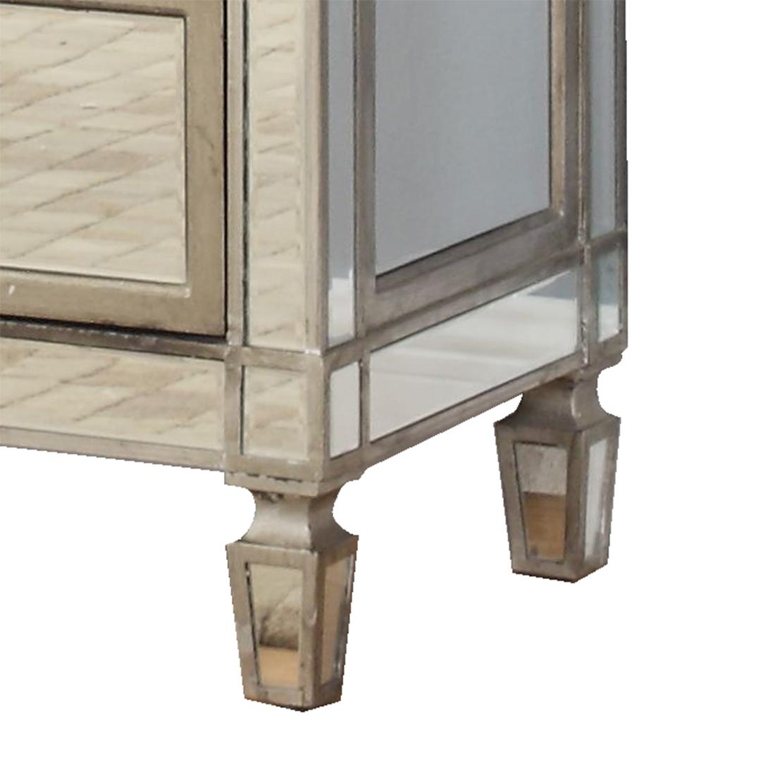 Brooklyn Contemporary Style Dining Server in Silver finish Wood - ATL FURNITURE