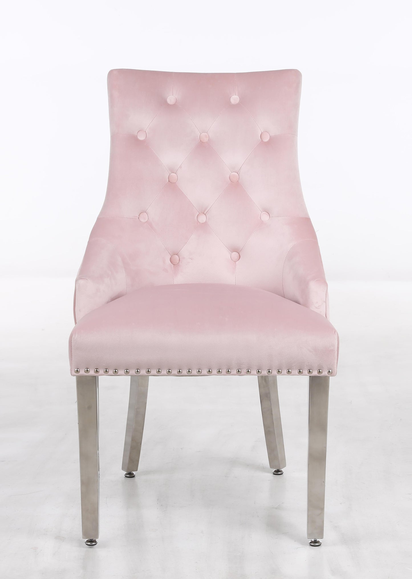 Leo Transitional Style Pink Accent Chair - ATL FURNITURE