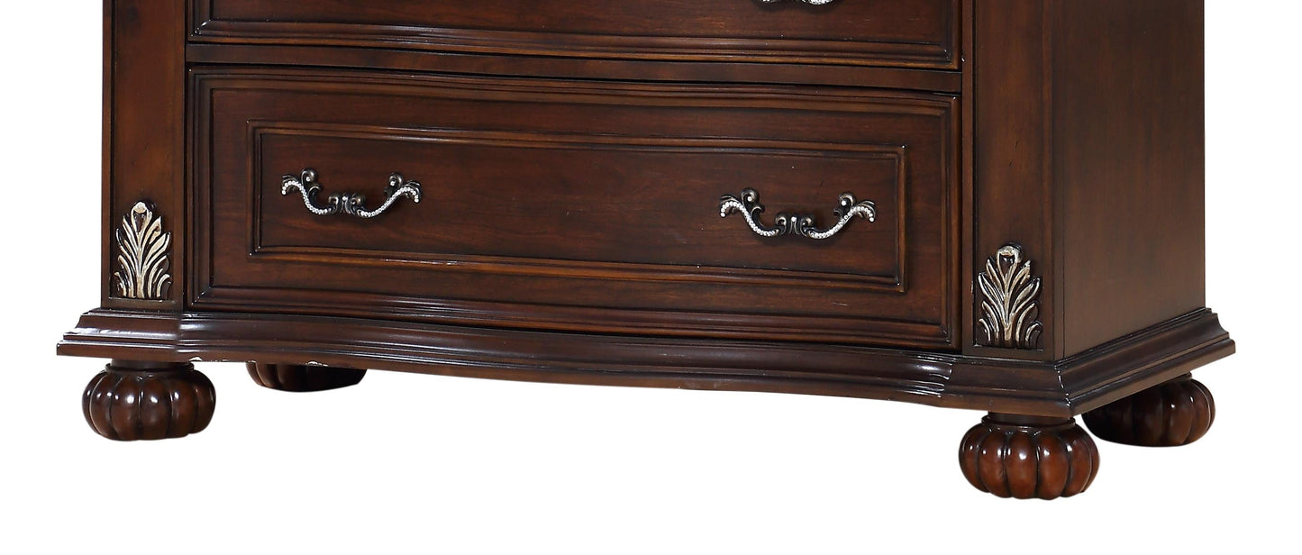 Rosanna Traditional Style Chest in Cherry finish Wood - ATL FURNITURE