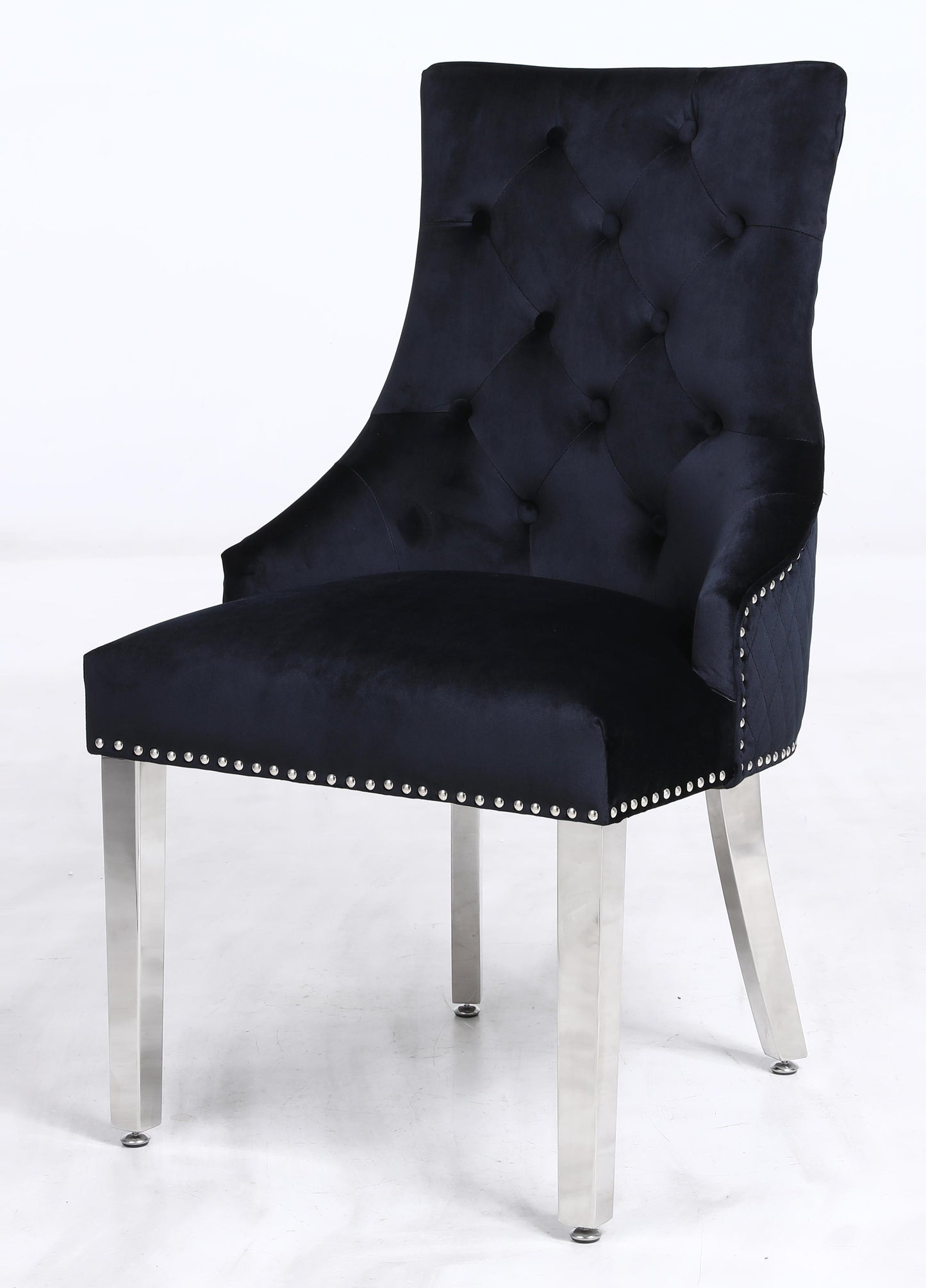 Leo Transitional Style Black Accent Chair - ATL FURNITURE