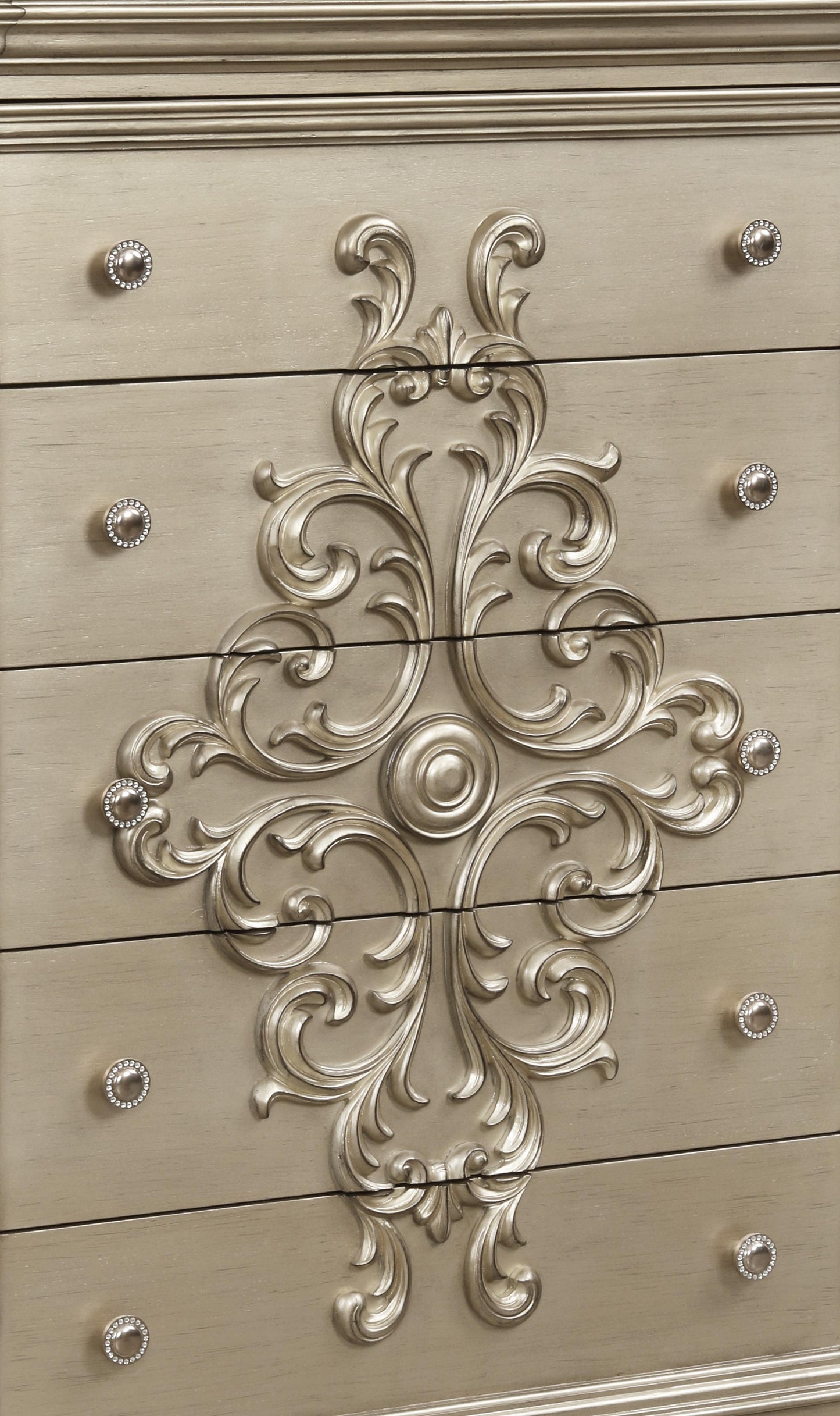 Alicia Transitional Style Chest in Beige finish Wood - ATL FURNITURE