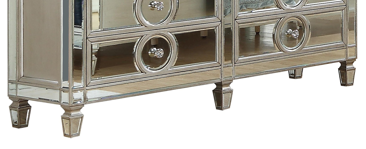 Brooklyn Contemporary Style Dresser in Silver finish Wood - ATL FURNITURE