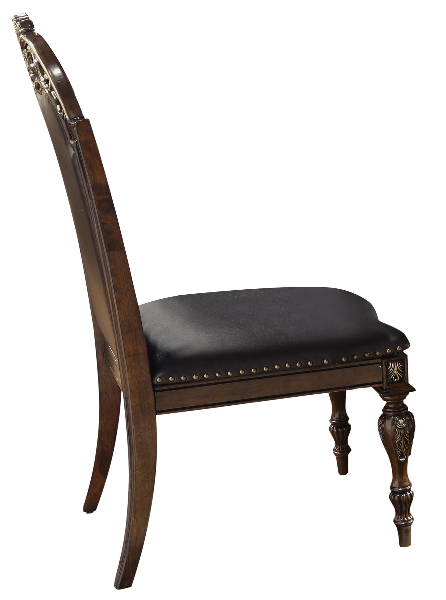 Rosanna Traditional Style Dining Side Chair in Cherry finish Wood - ATL FURNITURE