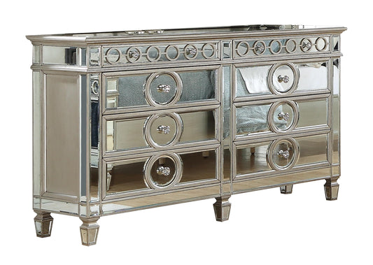 Brooklyn Contemporary Style Dresser in Silver finish Wood - ATL FURNITURE