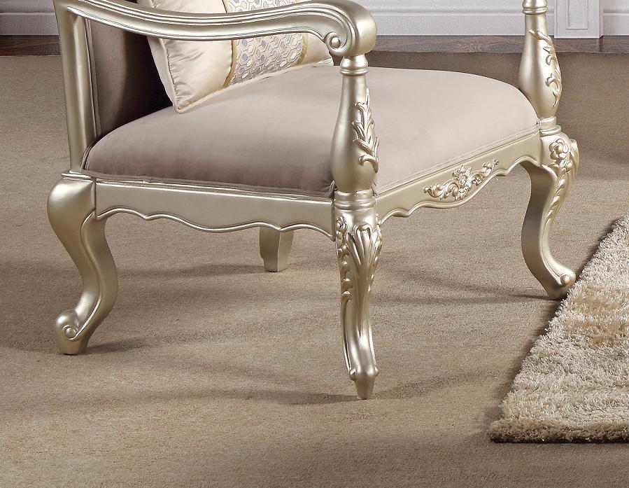 Diana Traditional Style Chair in Champagne finish Wood - ATL FURNITURE