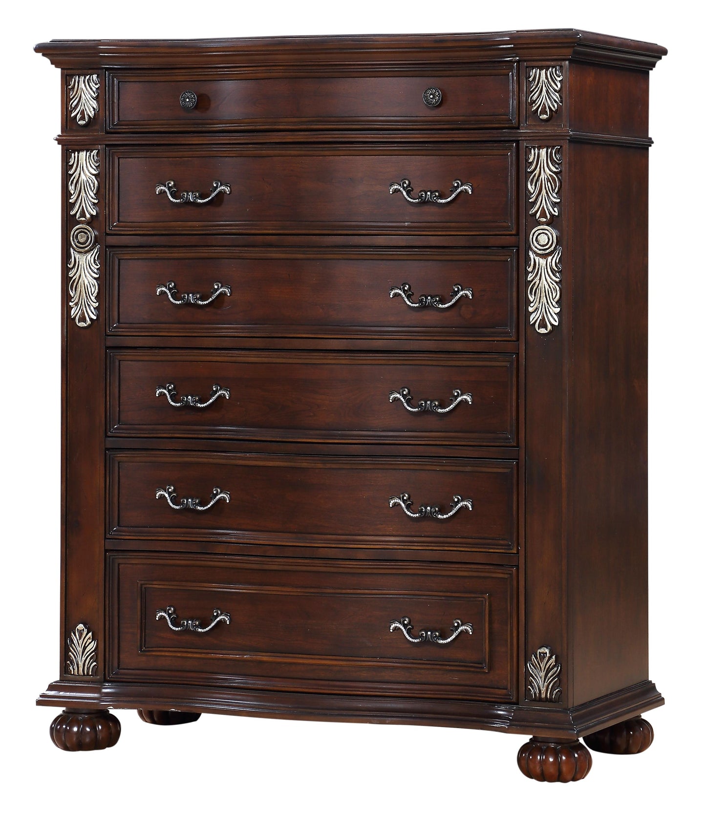 Rosanna Traditional Style Chest in Cherry finish Wood - ATL FURNITURE