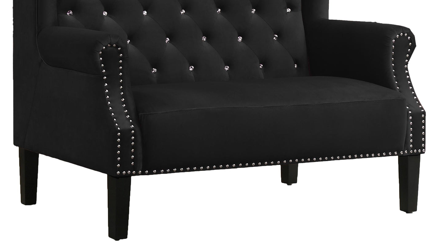 Lexi Transitional Style Black Accent Chair - ATL FURNITURE