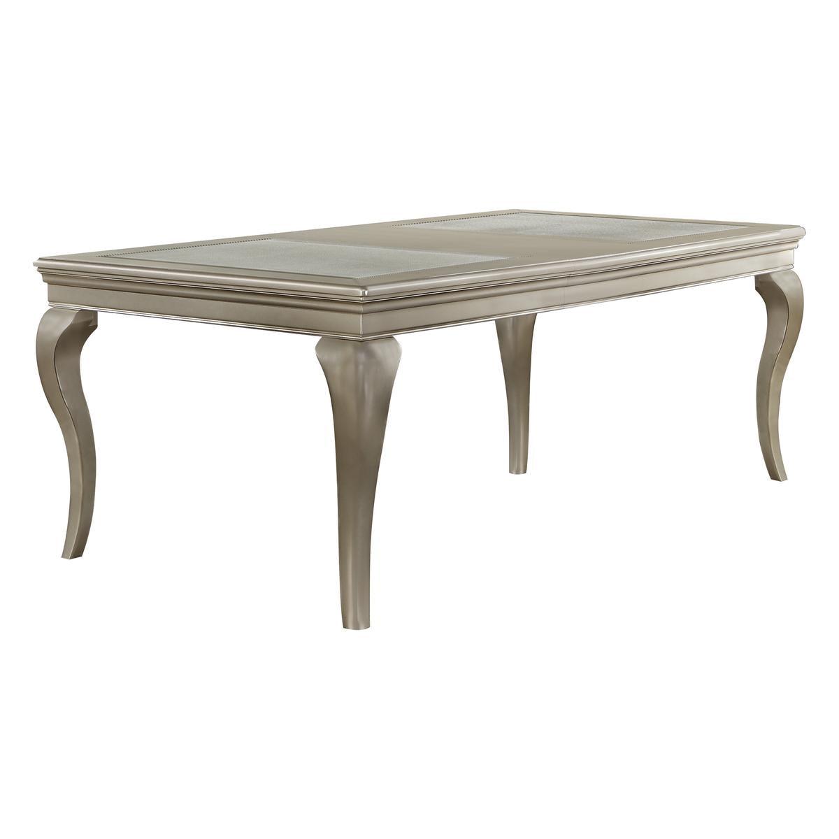 Crawford Rectangular Dining Room Set In Silver By Homelegance - ATL FURNITURE