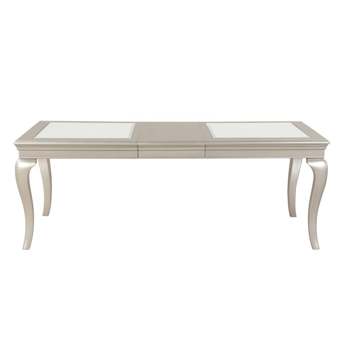 Crawford Rectangular Dining Room Set In Silver By Homelegance - ATL FURNITURE