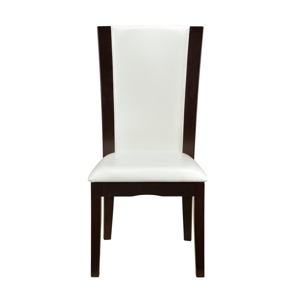 Daisy Rectangular Glass Top Dining Room Set In Espresso By Homelegance - ATL FURNITURE