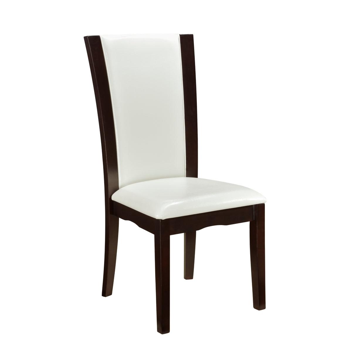 Daisy Rectangular Glass Top Dining Room Set In Espresso By Homelegance - ATL FURNITURE