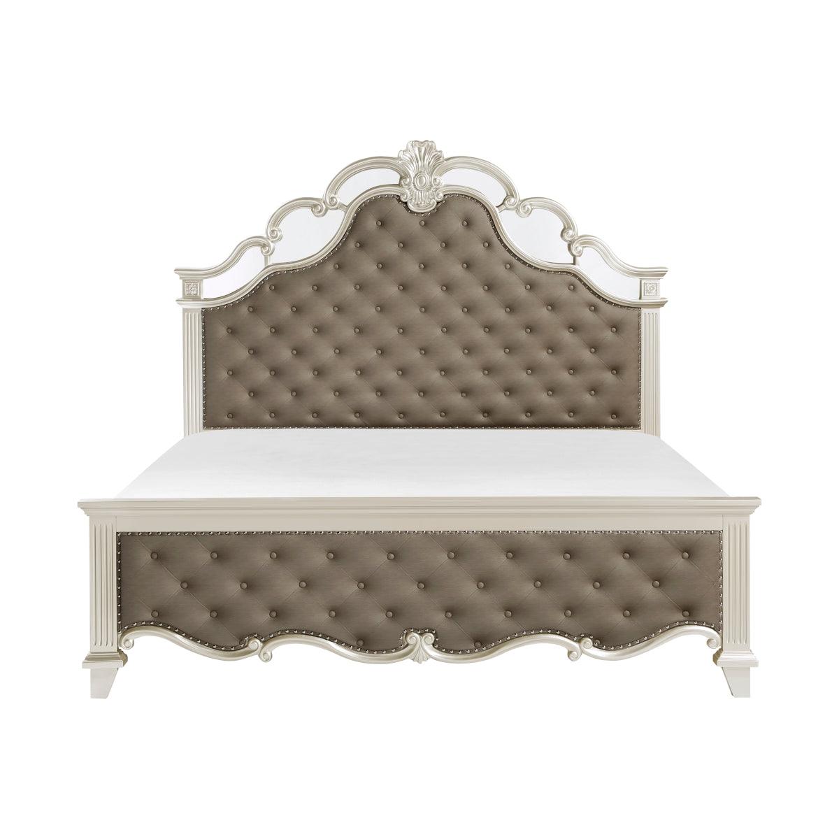 Ever Panel Bed In Champagne By Homelegance - ATL FURNITURE