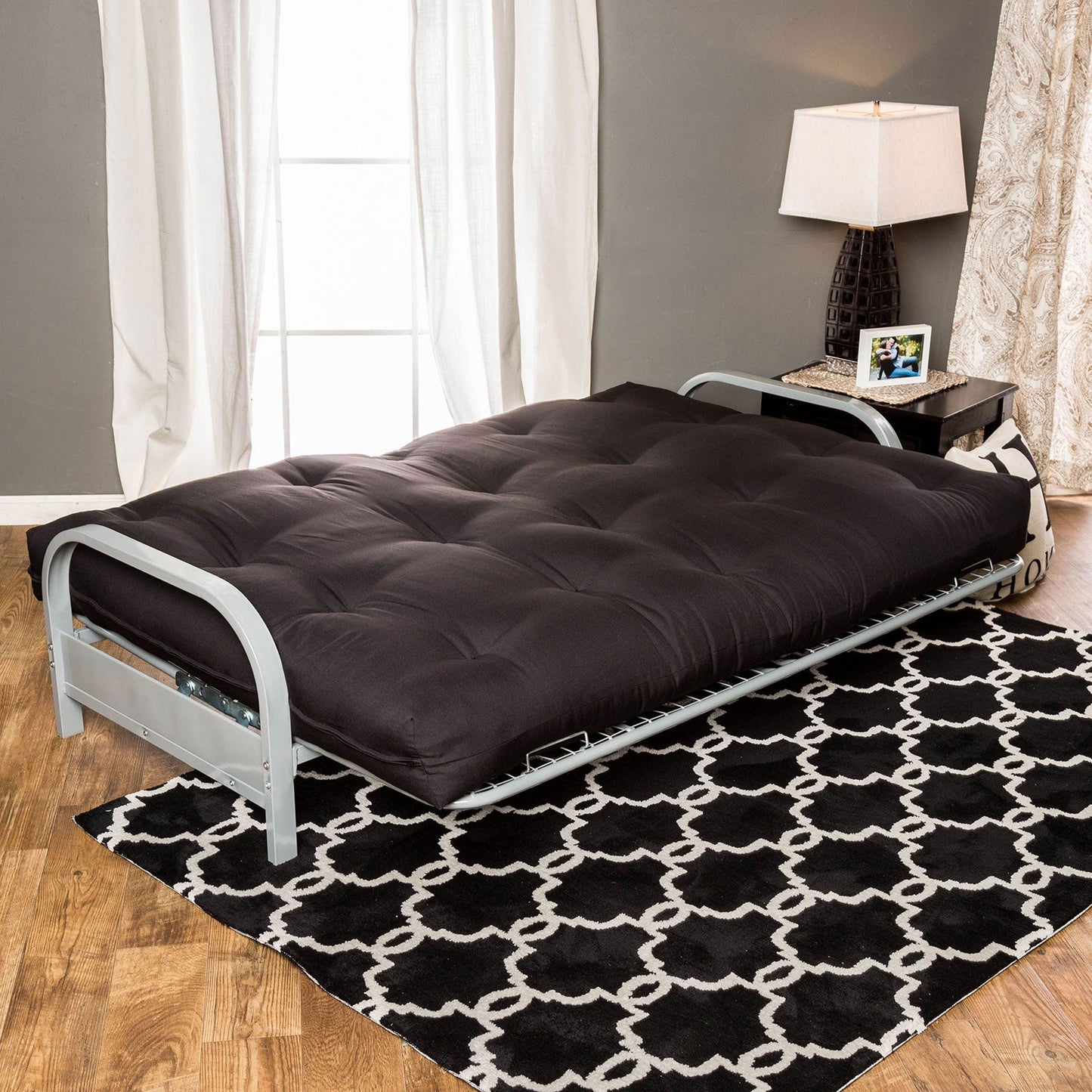 KNOX Black 8" Black Futon Mattress - ATL FURNITURE