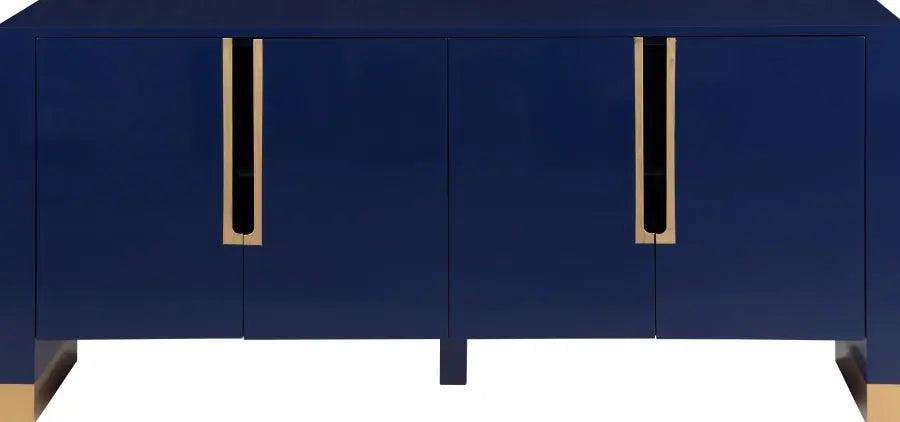 Florence Sideboard / Buffet In Navy Blue Finish - ATL FURNITURE