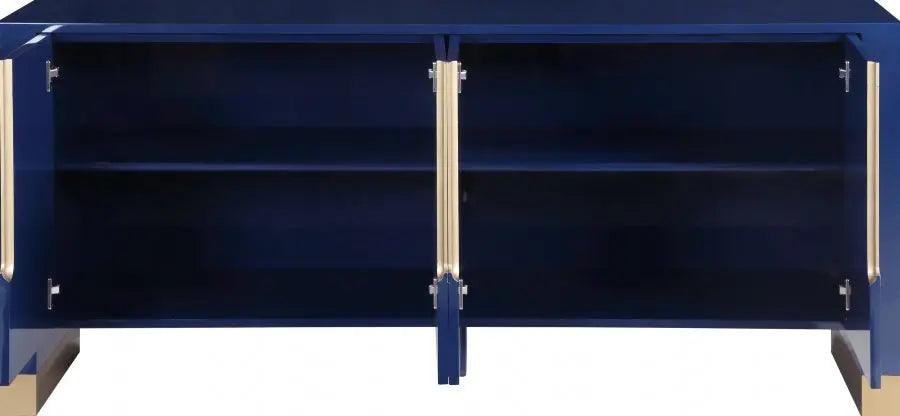 Florence Sideboard / Buffet In Navy Blue Finish - ATL FURNITURE