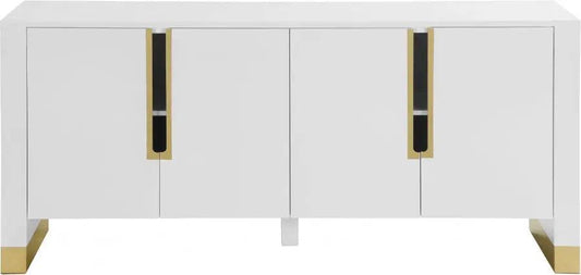 Florence Sideboard / Buffet In White Lacquer - ATL FURNITURE