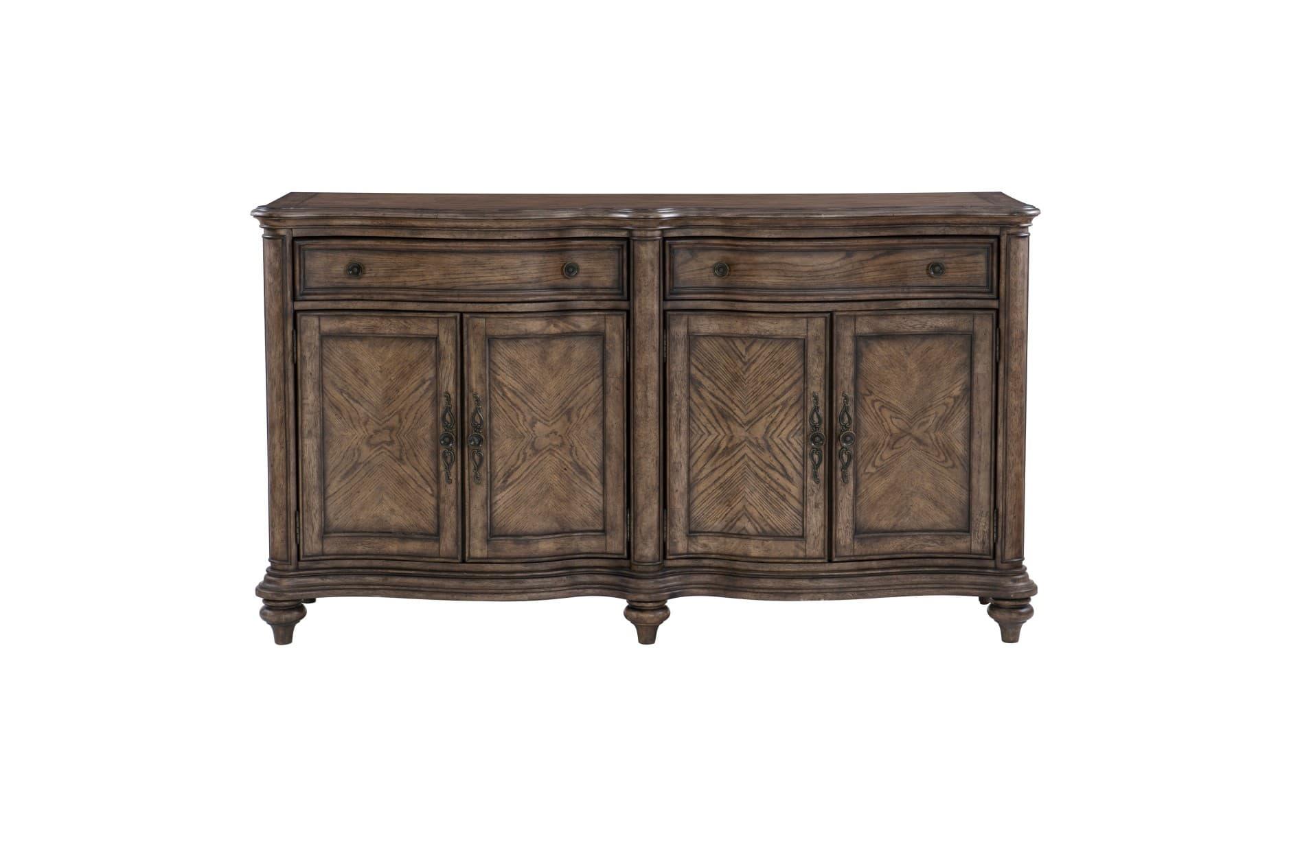 Heath Court Buffet In Brown Oak Traditional By Homelegance - ATL FURNITURE