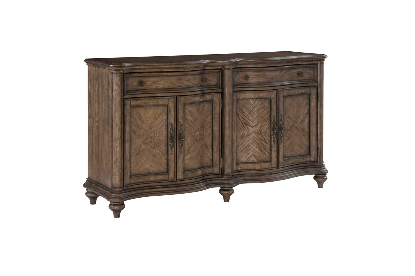 Heath Court Buffet In Brown Oak Traditional By Homelegance - ATL FURNITURE