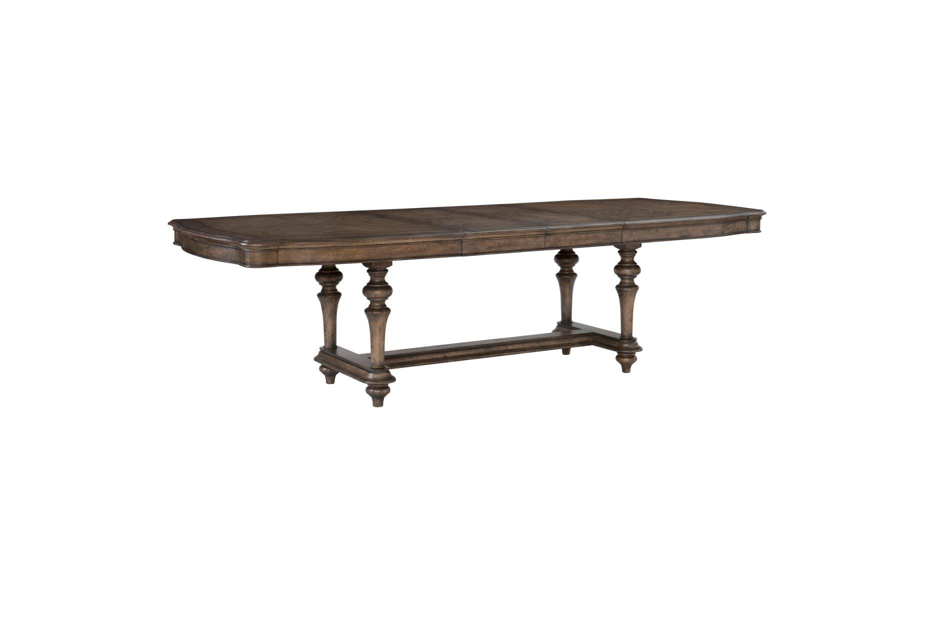 Heath Court Dining Table In Brown Oak Traditional By Homelegance - ATL FURNITURE