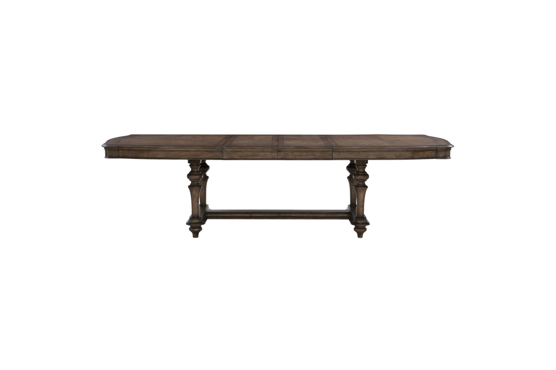 Heath Court Dining Table In Brown Oak Traditional By Homelegance - ATL FURNITURE