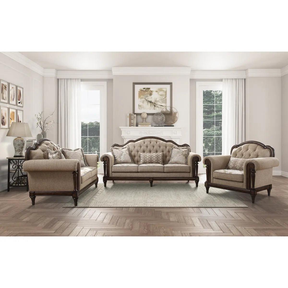 Heath Court Loveseat By Homelegance - ATL FURNITURE