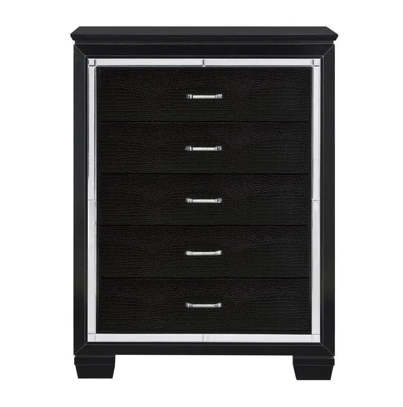 Homelegance Allura Chest In Black 1916Bk-9 - ATL FURNITURE