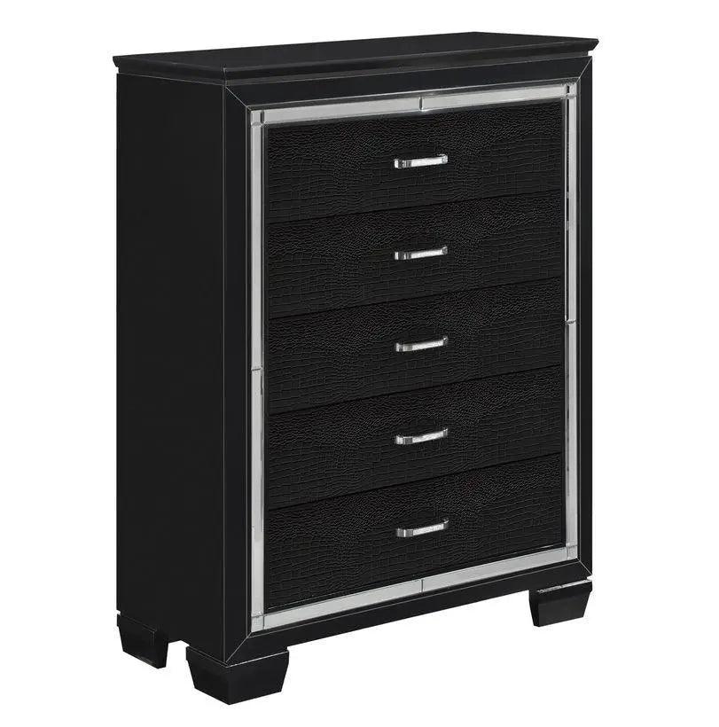 Homelegance Allura Chest In Black 1916Bk-9 - ATL FURNITURE