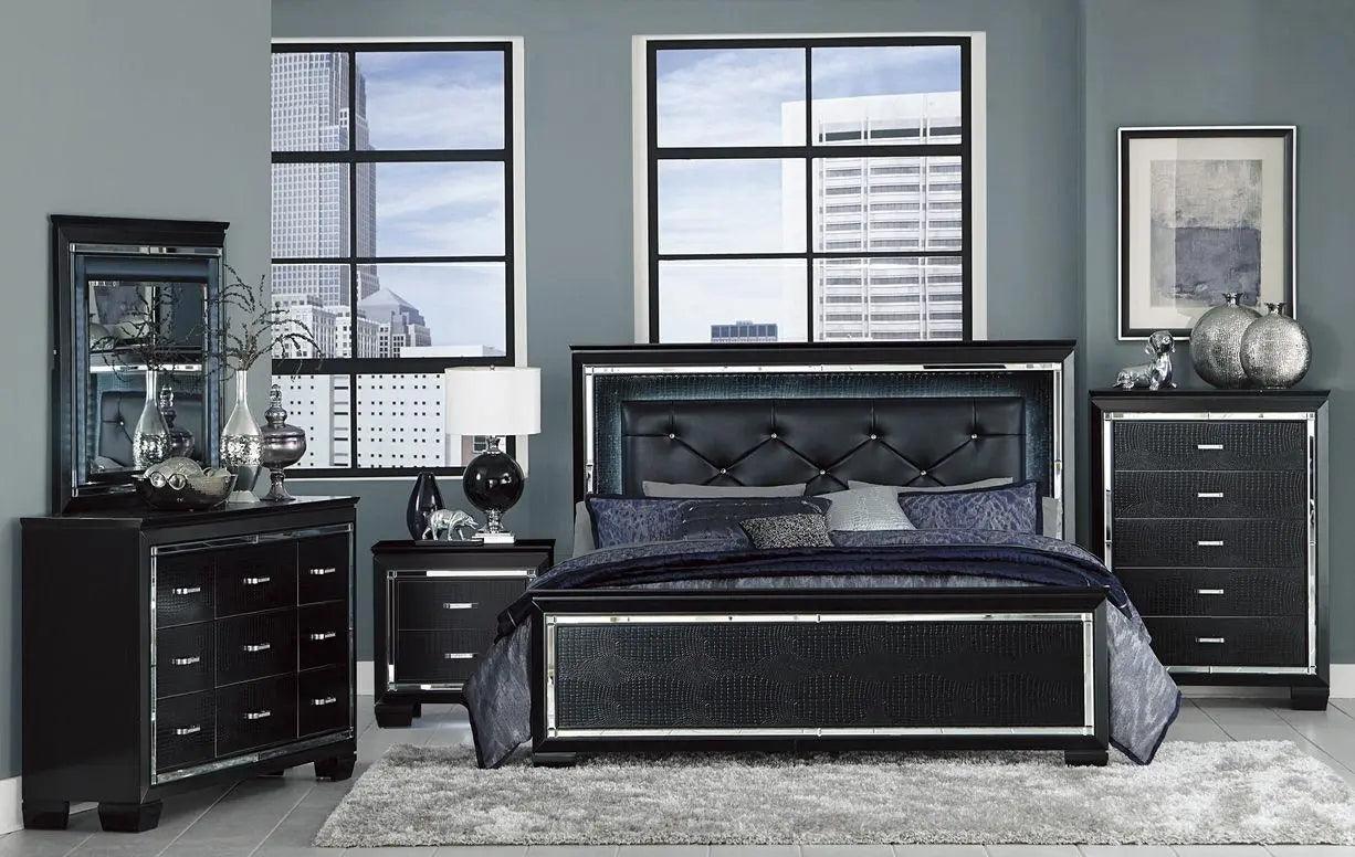 Homelegance Allura Chest In Black 1916Bk-9 - ATL FURNITURE