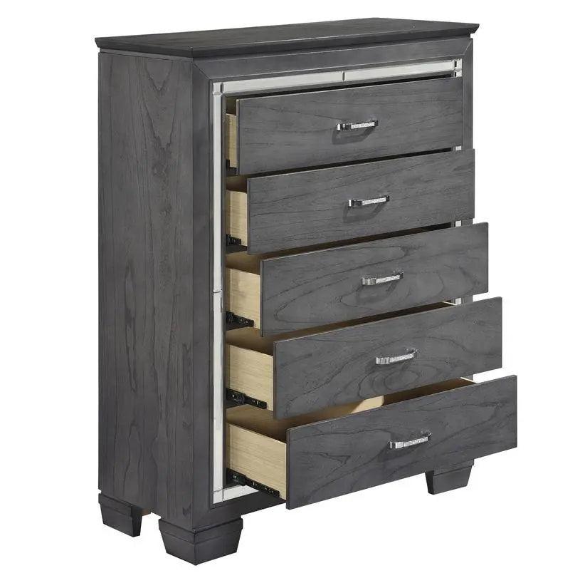 Homelegance Allura Chest In Gray 1916Gy-9 - ATL FURNITURE