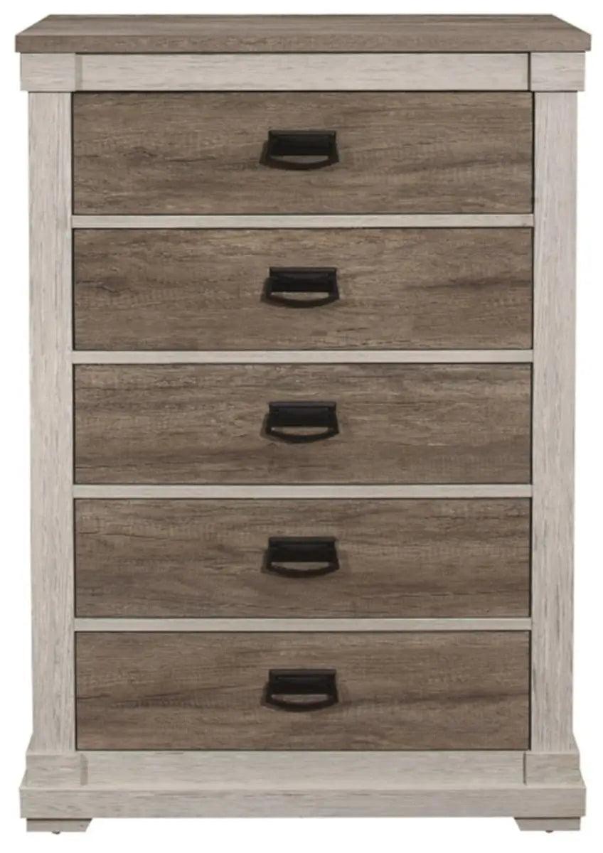 Homelegance Arcadia Chest In White & Weathered Gray 1677-9 - ATL FURNITURE