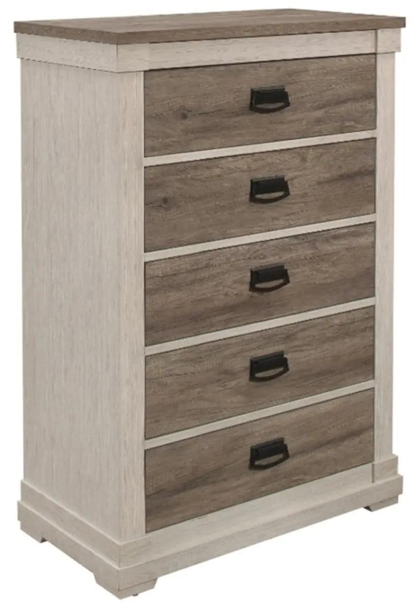 Homelegance Arcadia Chest In White & Weathered Gray 1677-9 - ATL FURNITURE