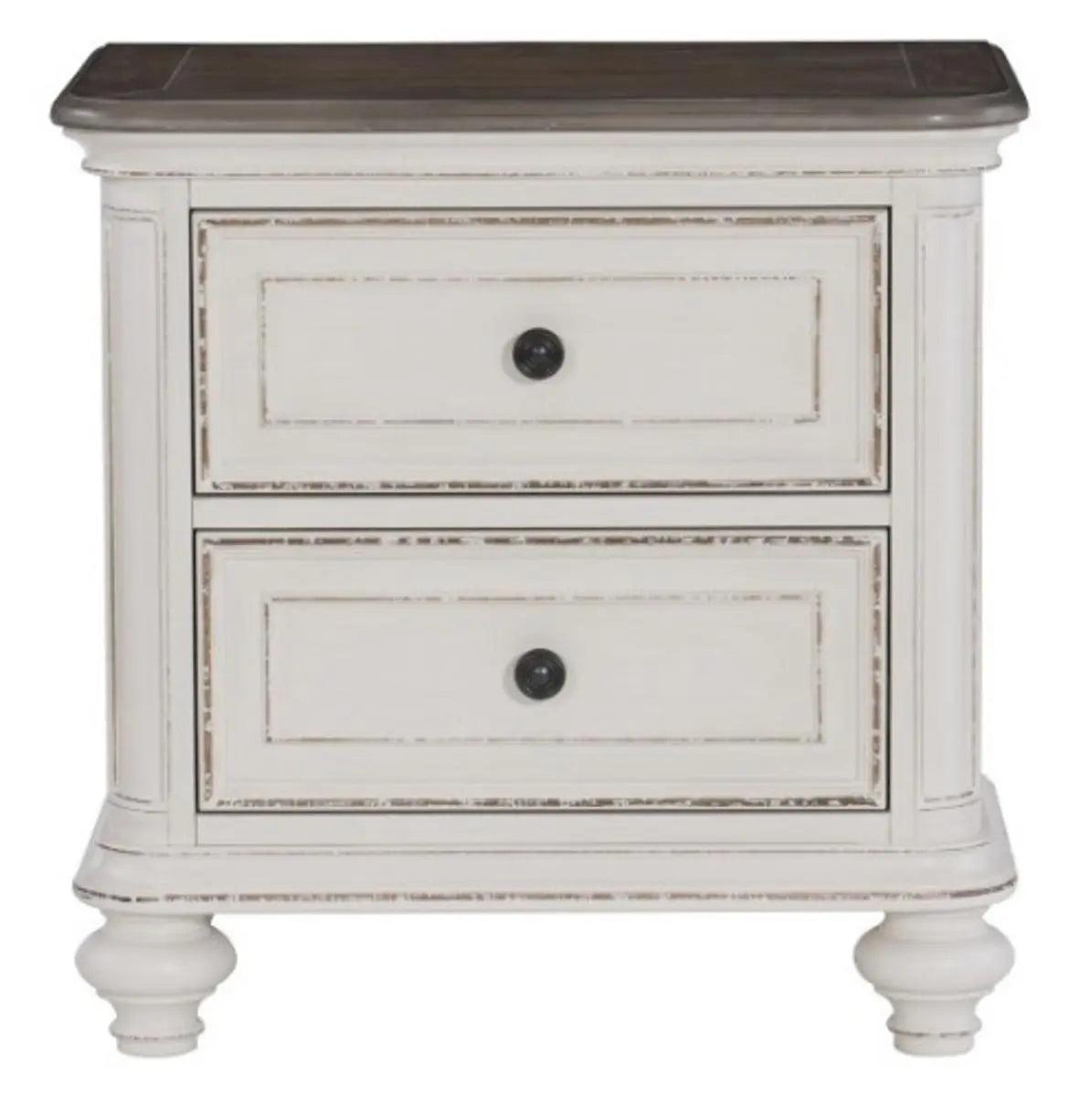 Homelegance Baylesford Nightstand In Two Tone 1624W-4 - ATL FURNITURE