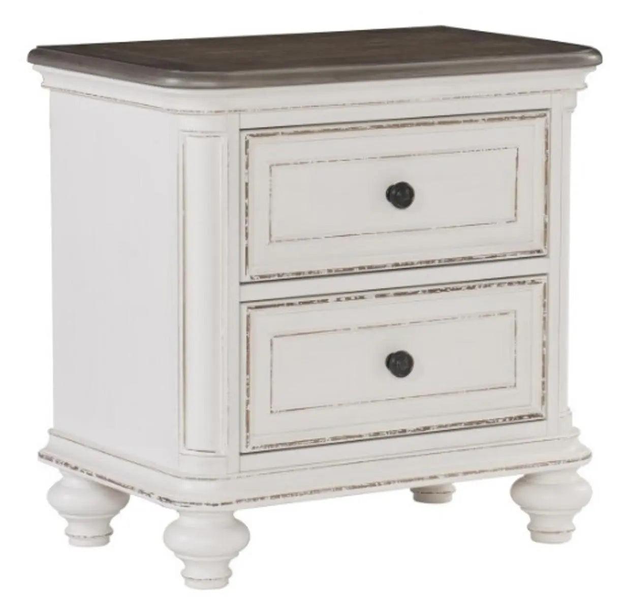 Homelegance Baylesford Nightstand In Two Tone 1624W-4 - ATL FURNITURE