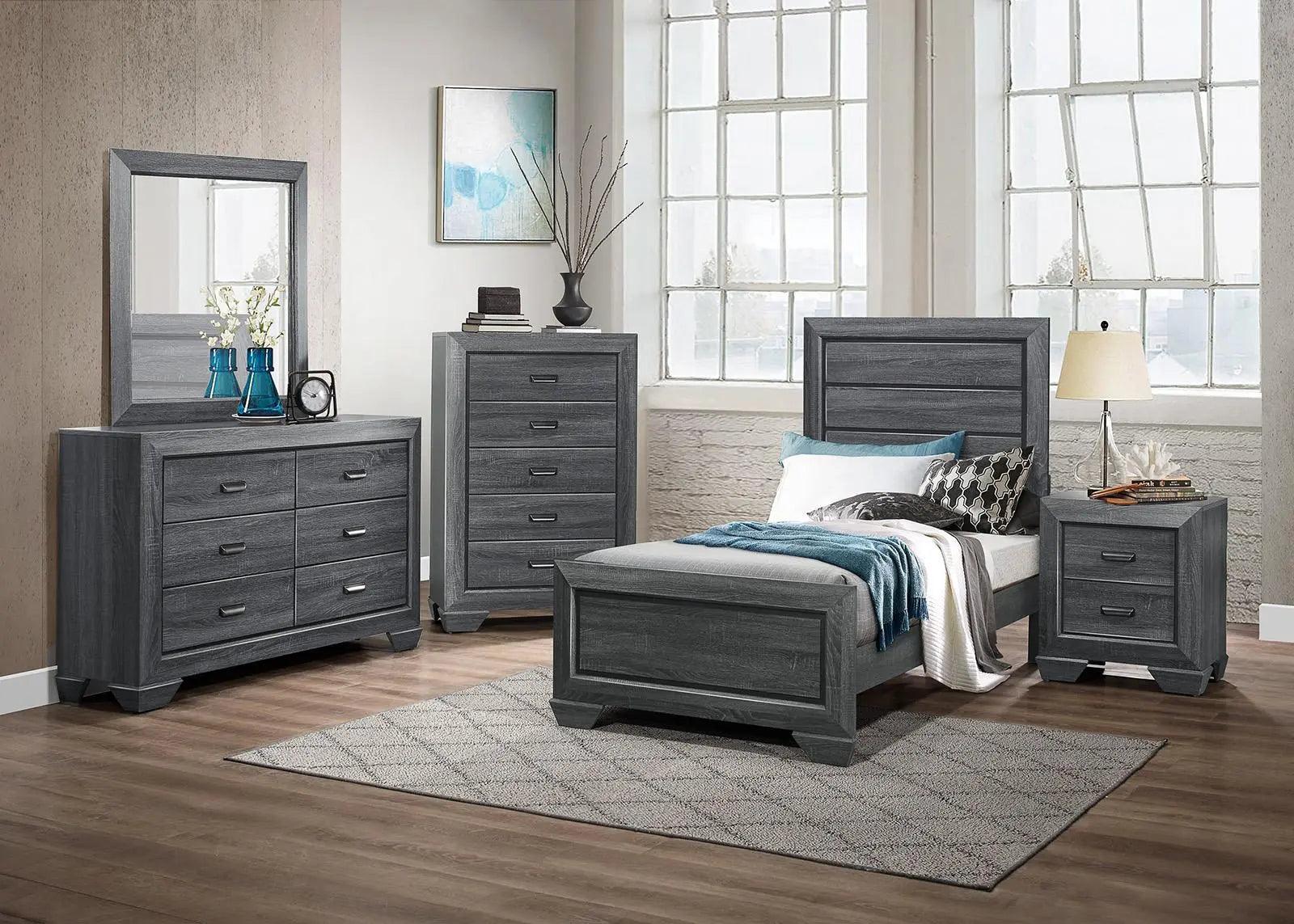 Homelegance Beechnut 5 Drawer Chest In Gray 1904Gy-9 - ATL FURNITURE